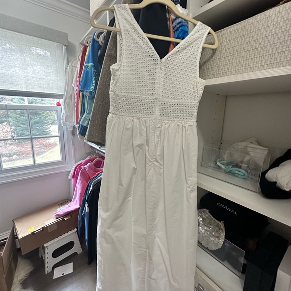 Tuckernuck White Crochet Waist Summer Dress - Picture 4 of 5